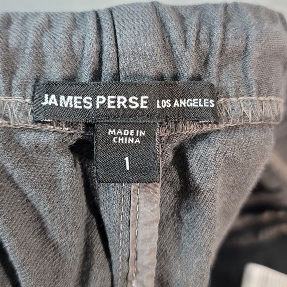James Perse Relaxed Pants Gray Drawstring 30x29 Cotton Casual Chino Mens Size 1 - Picture 4 of 11